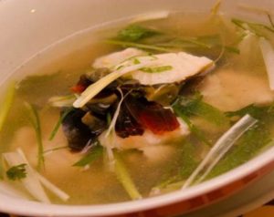 Fish Fillet with Wantsai Soup
