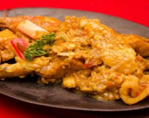 Sizzling Seafood with Fish Fillet and Tofu